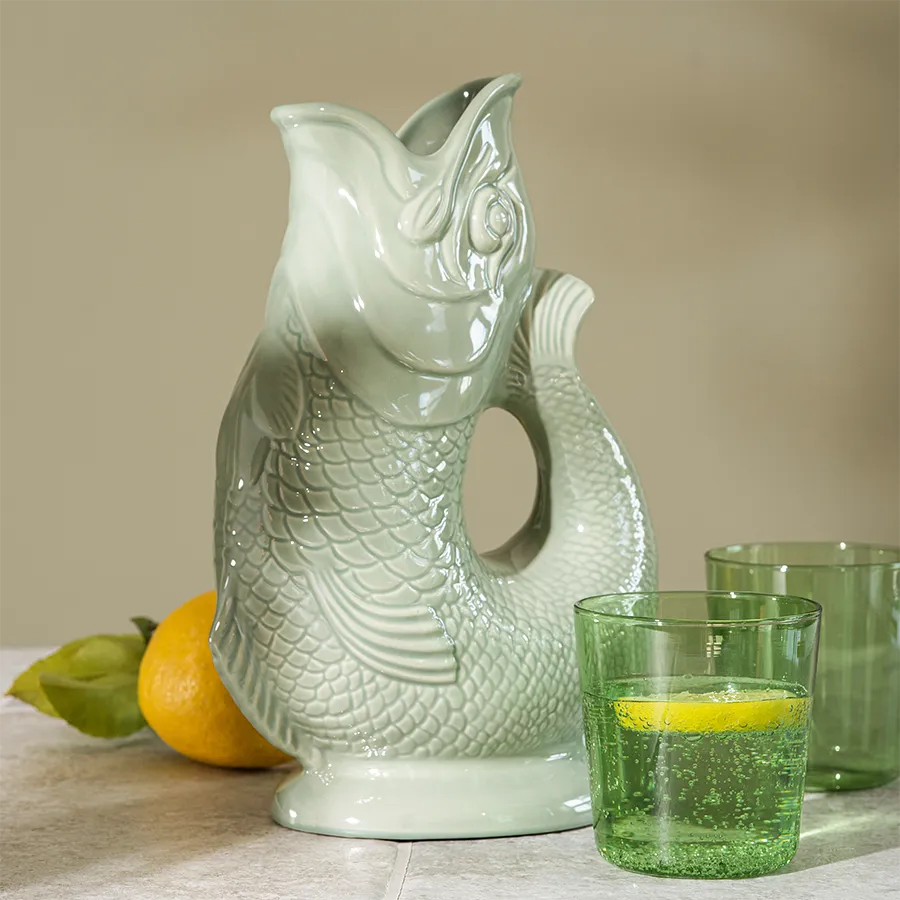 Karaffe Gluggle Jug Sage Green Karaffe Gluggle Jug Sage Green